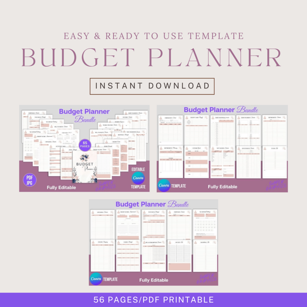 Budget Planner 2024 Digital Download Printable